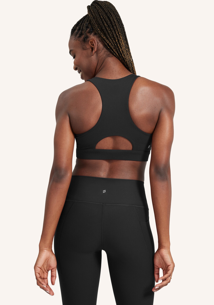cadent high neck zip bra