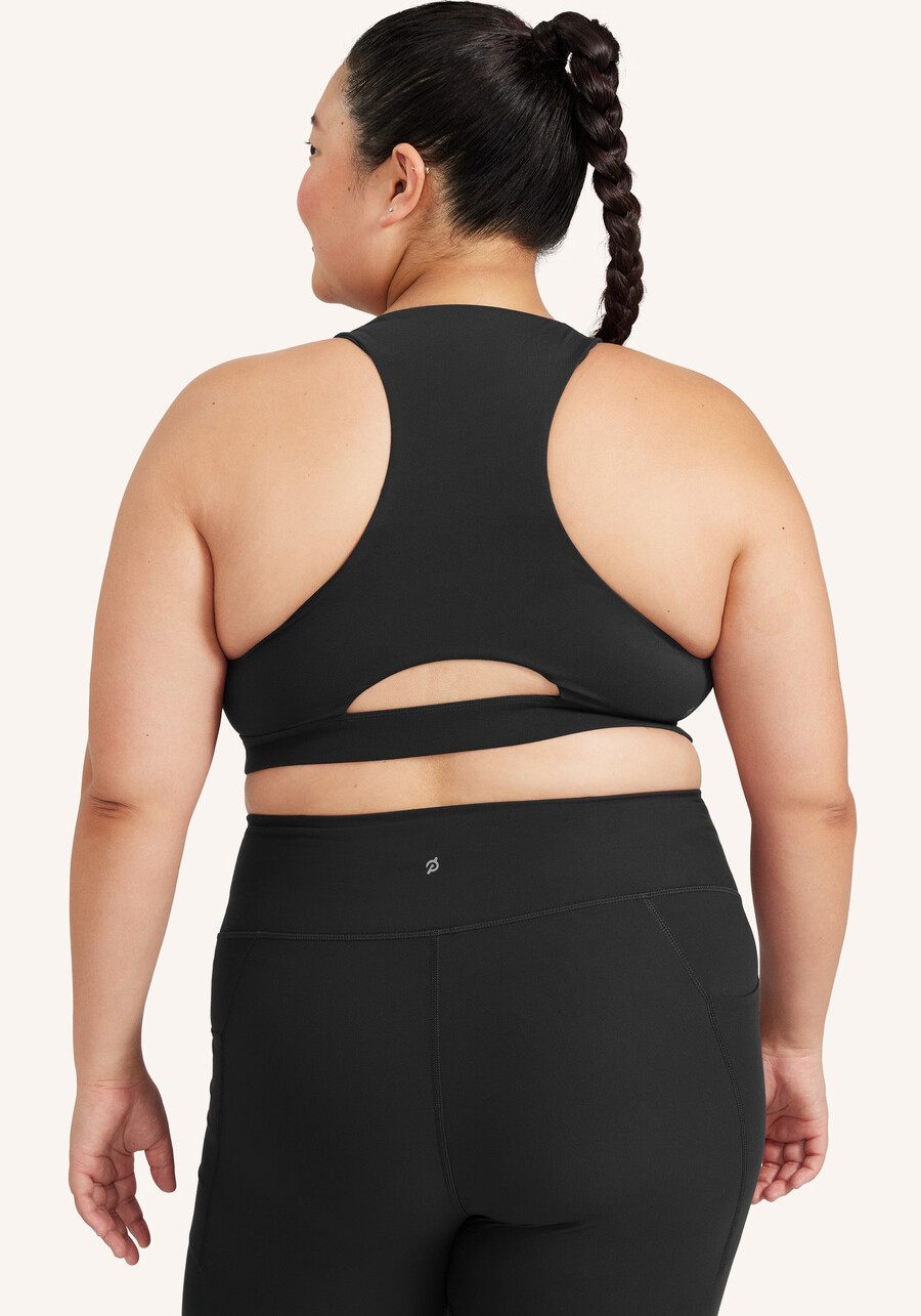 cadent high neck zip bra