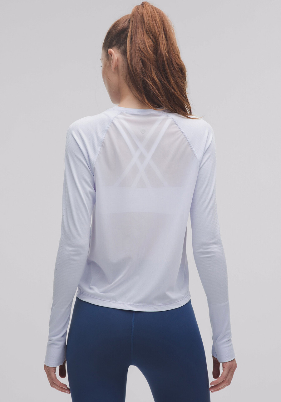 swiftly langarmshirt mit mesh-rücken