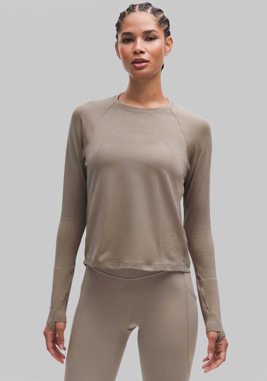 swiftly langarmshirt mit mesh-rücken