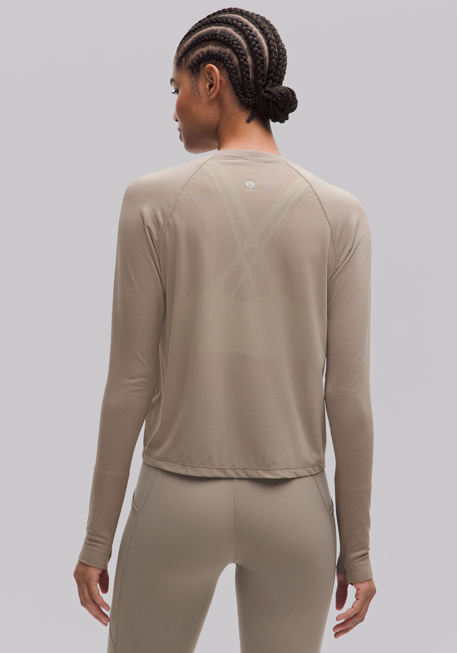 swiftly langarmshirt mit mesh-rücken