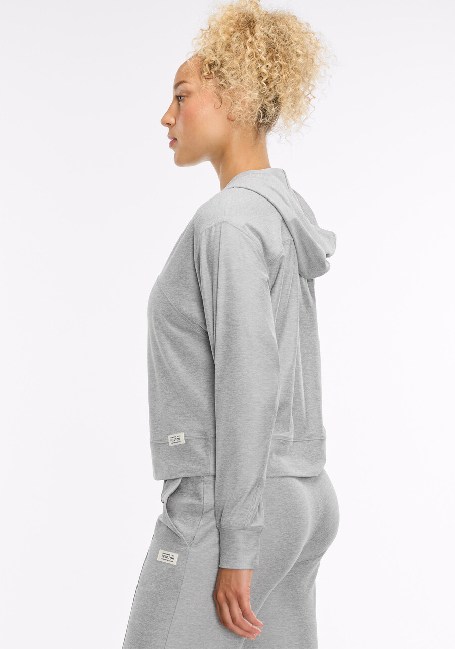 dreamblend pullover-hoodie mit gebogener passe