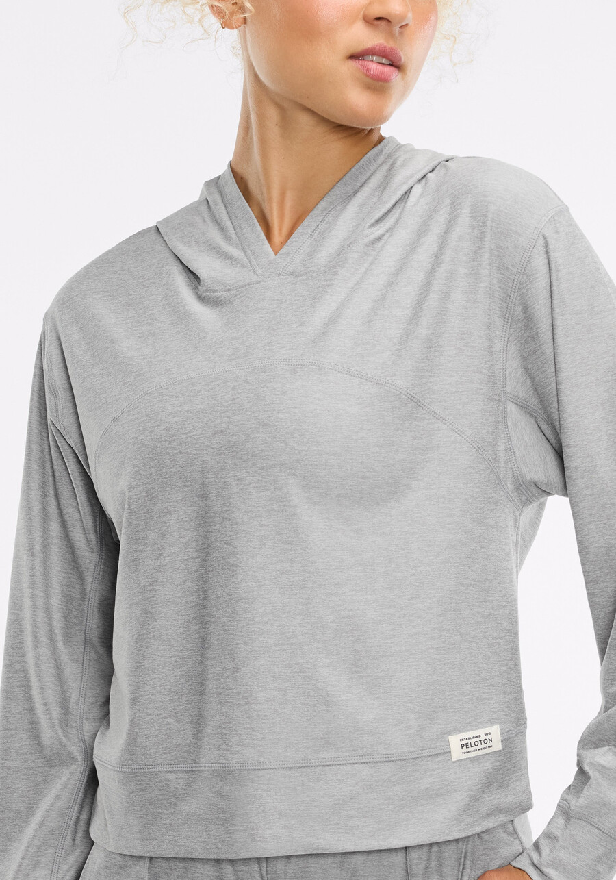 dreamblend pullover-hoodie mit gebogener passe