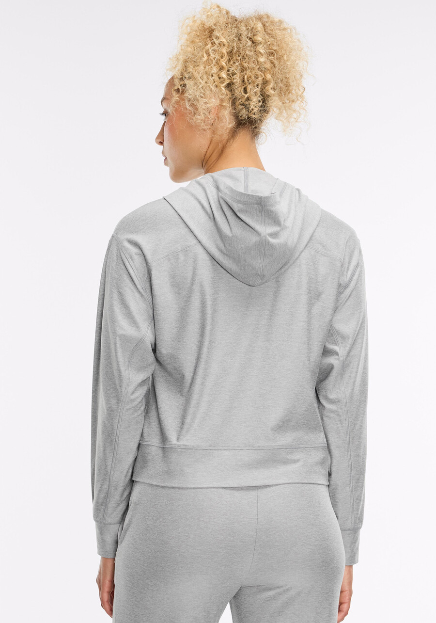 dreamblend pullover-hoodie mit gebogener passe