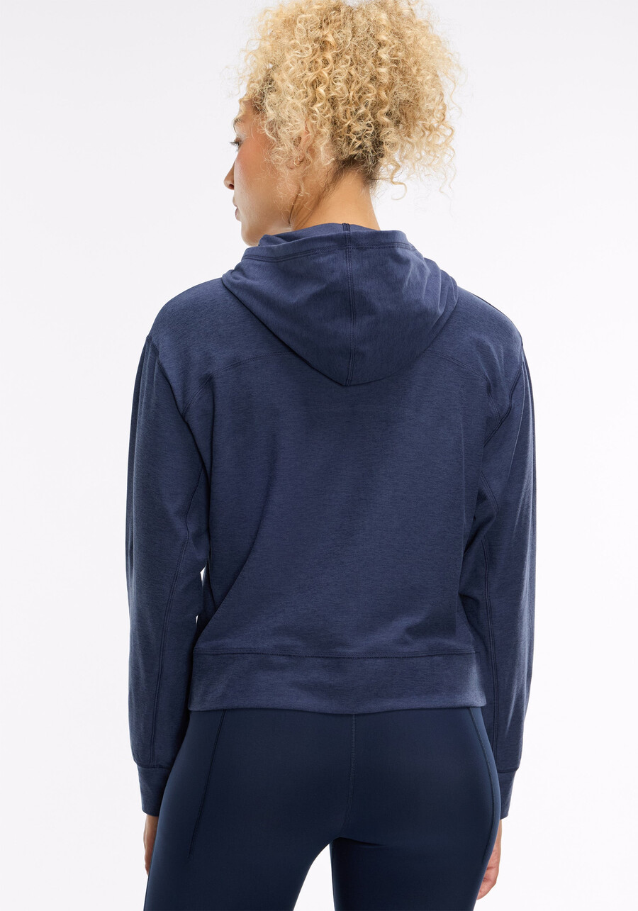 dreamblend pullover-hoodie mit gebogener passe