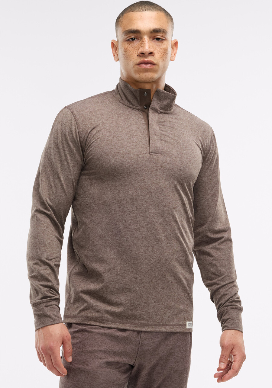 dreamblend pullover mit druckknopfleiste