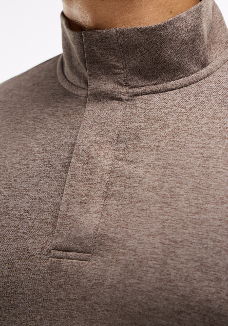 dreamblend pullover mit druckknopfleiste