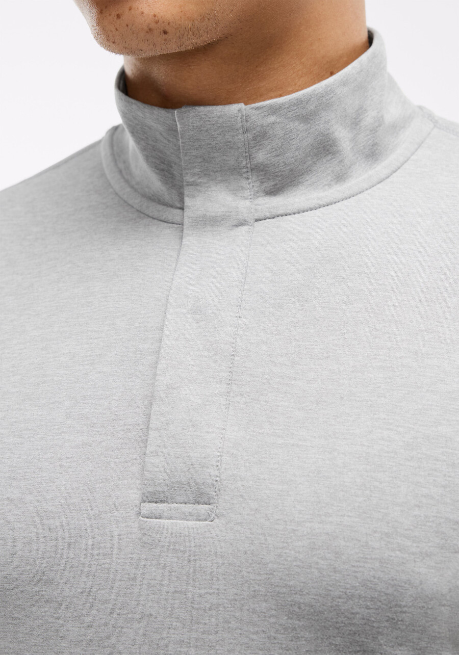dreamblend pullover mit druckknopfleiste