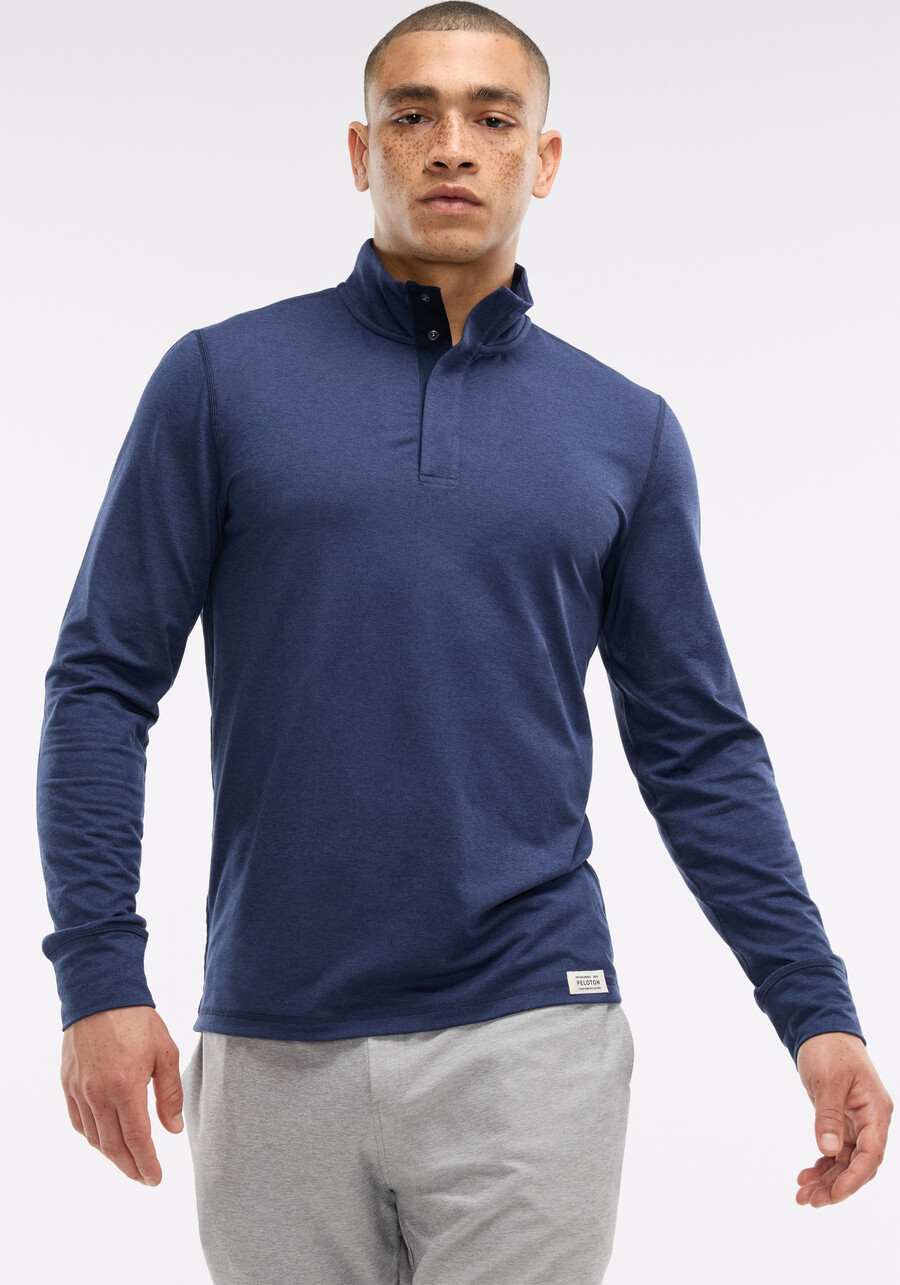 dreamblend pullover mit druckknopfleiste