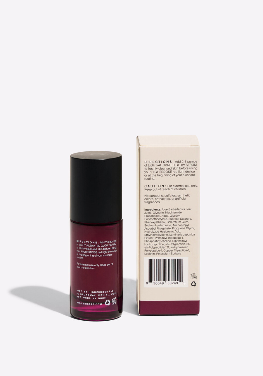 lichtaktiviertes glow-serum