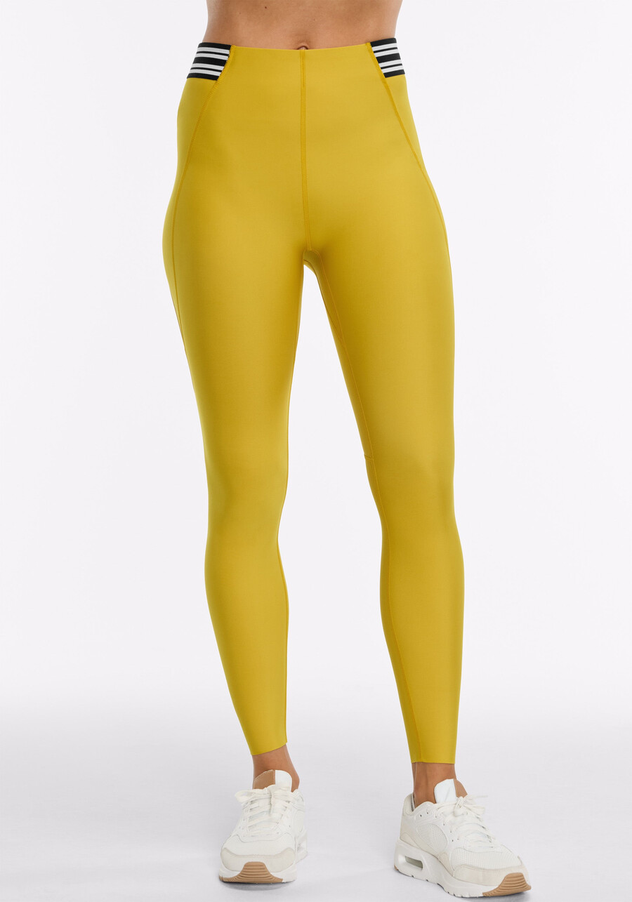 merit ⅞ gestreifte elastische leggings