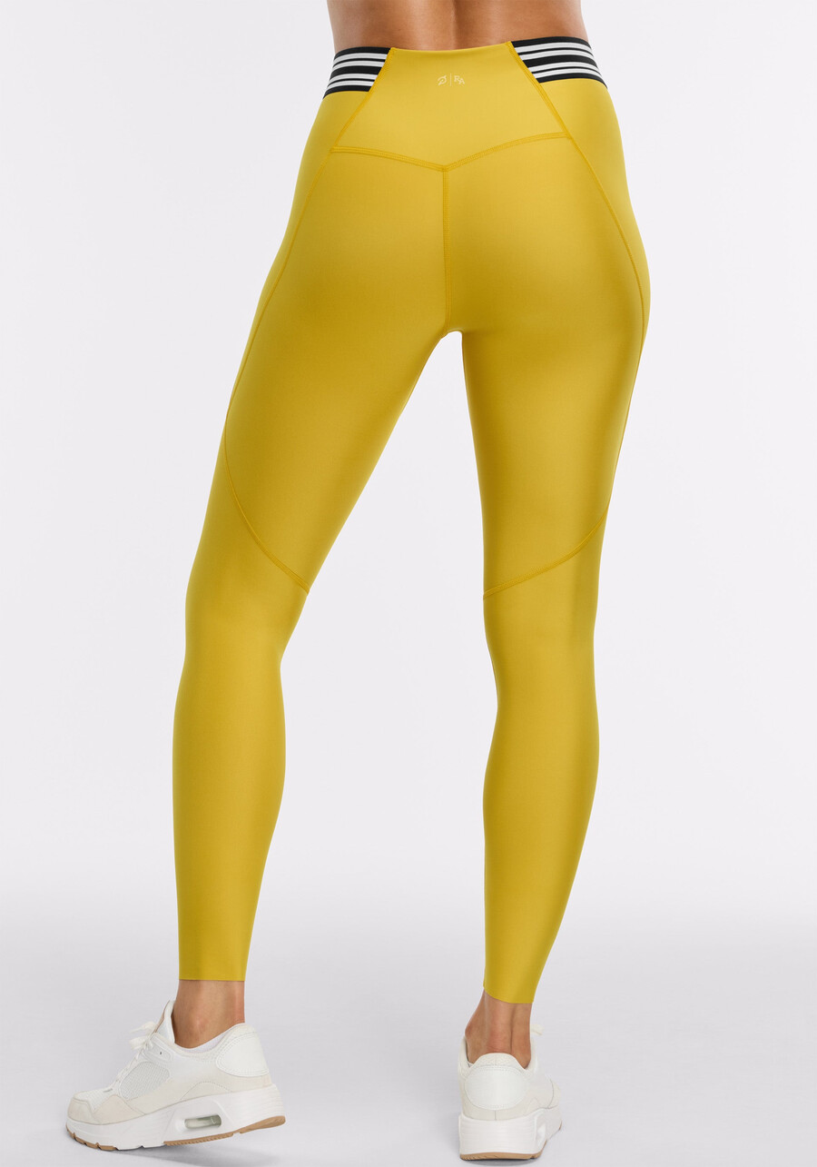 merit ⅞ gestreifte elastische leggings