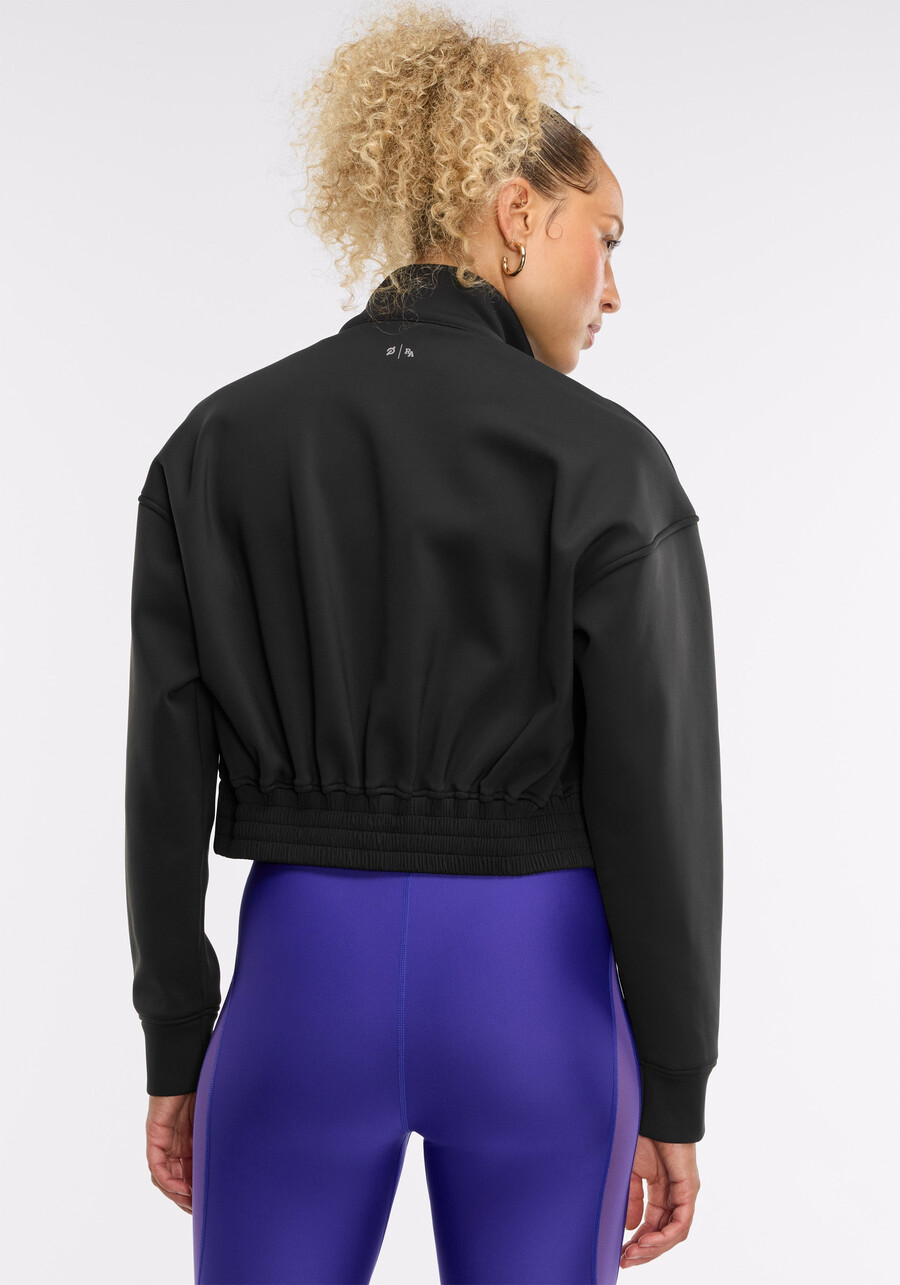 interlock cropped bomber