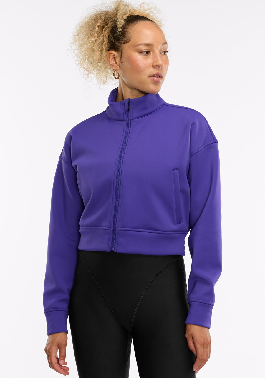 interlock cropped bomber