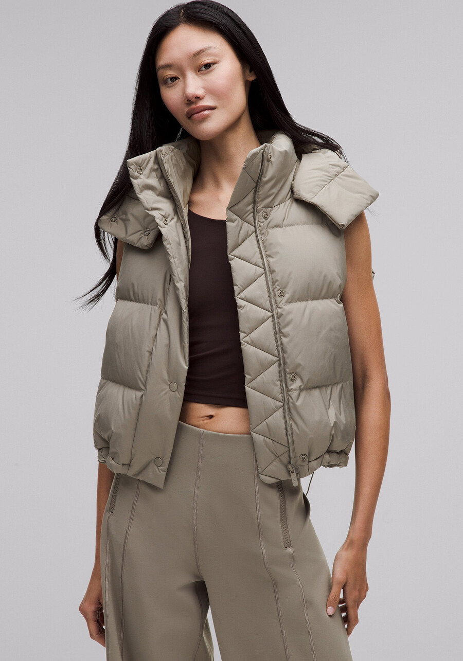 wunder puff 600-daunenfüllung cropped weste