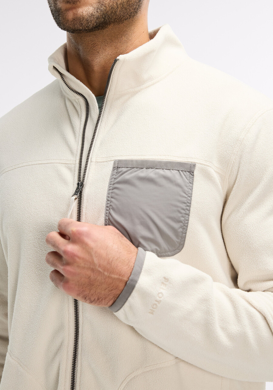 fleecejacke mit durchgehendem reißverschluss
