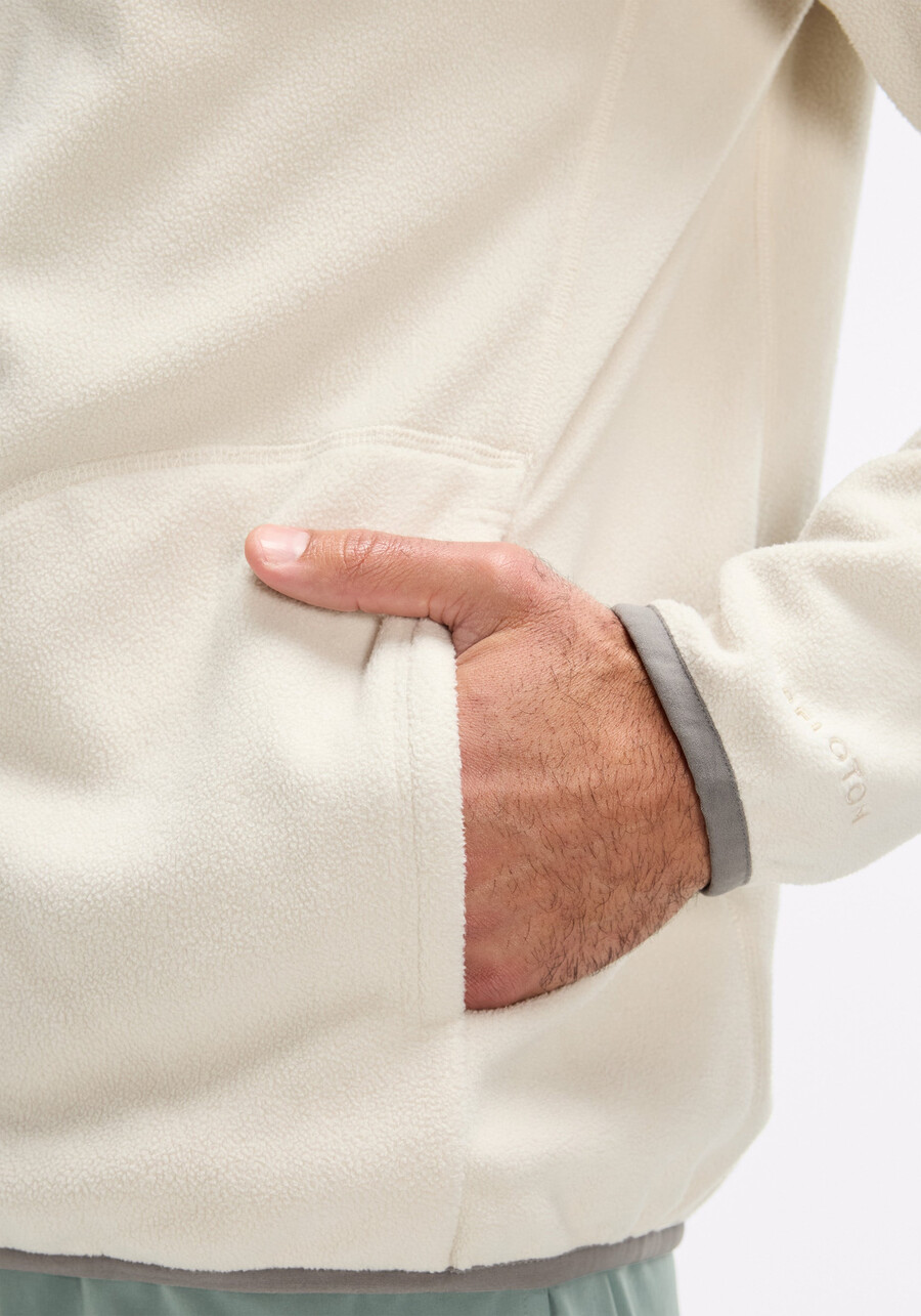 fleecejacke mit durchgehendem reißverschluss