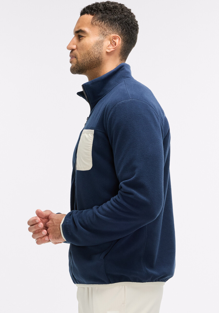 fleecejacke mit durchgehendem reißverschluss