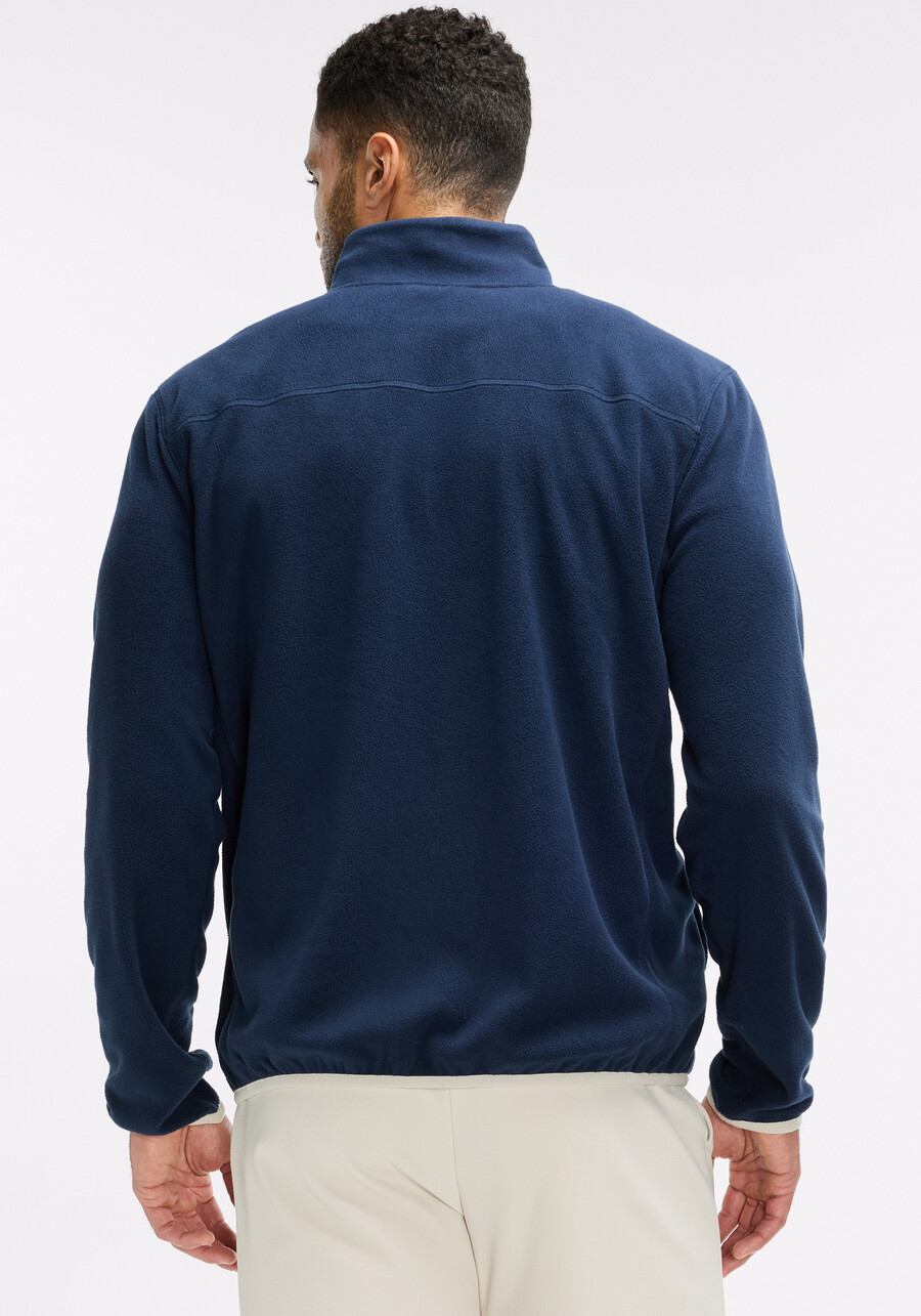 fleecejacke mit durchgehendem reißverschluss