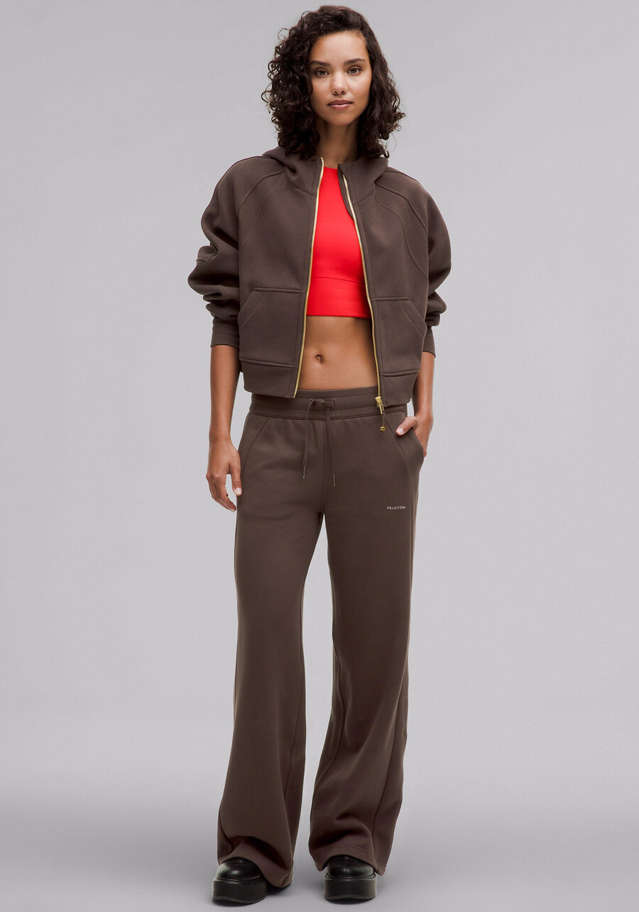 scuba mid-rise wide-leg hose normal
