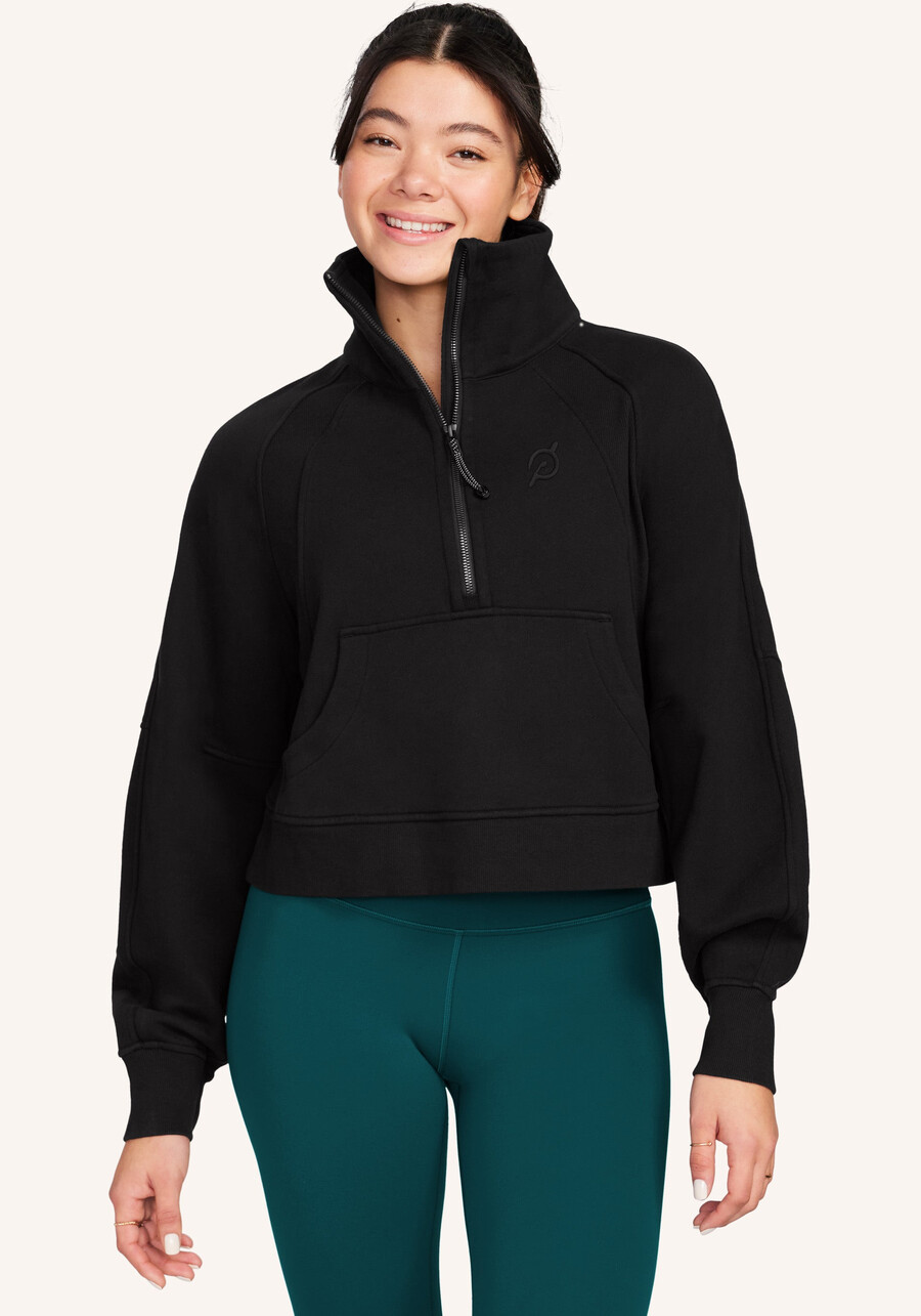 scuba oversized trichterkragen-halbzip