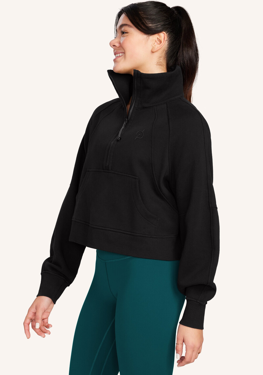 scuba oversized trichterkragen-halbzip