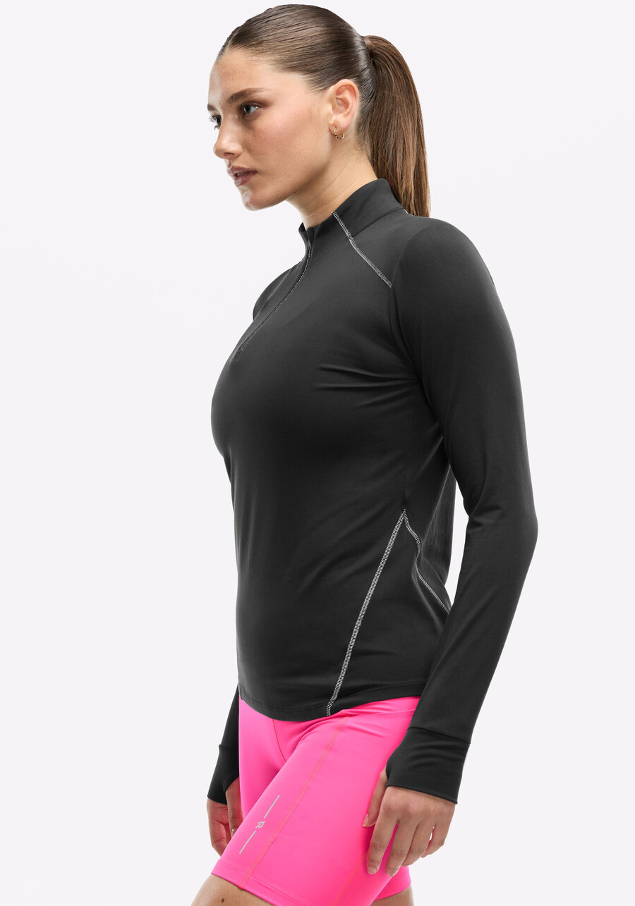 active brushed jersey ¼ zip