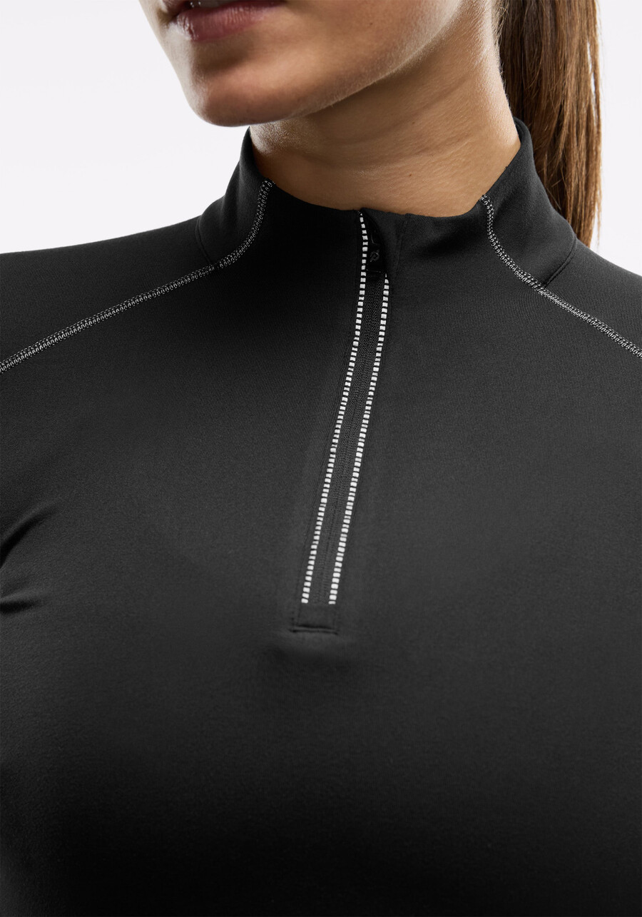 active brushed jersey ¼ zip
