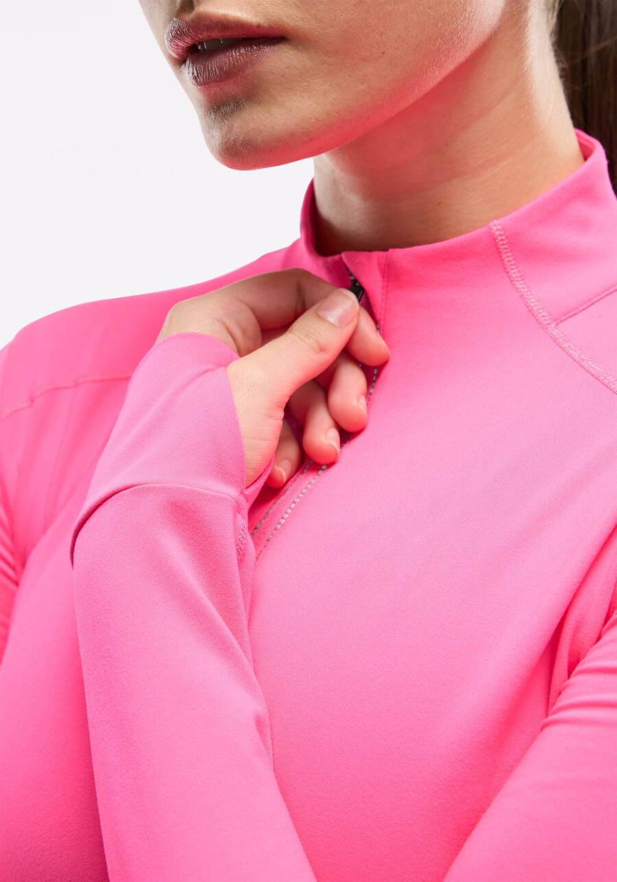 active brushed jersey ¼ zip