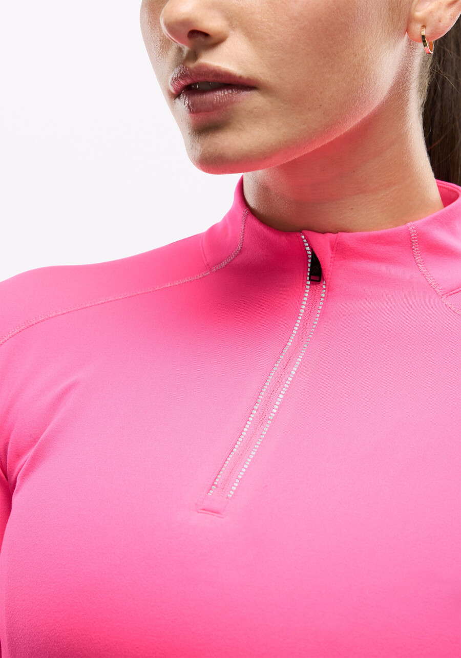 active brushed jersey ¼ zip