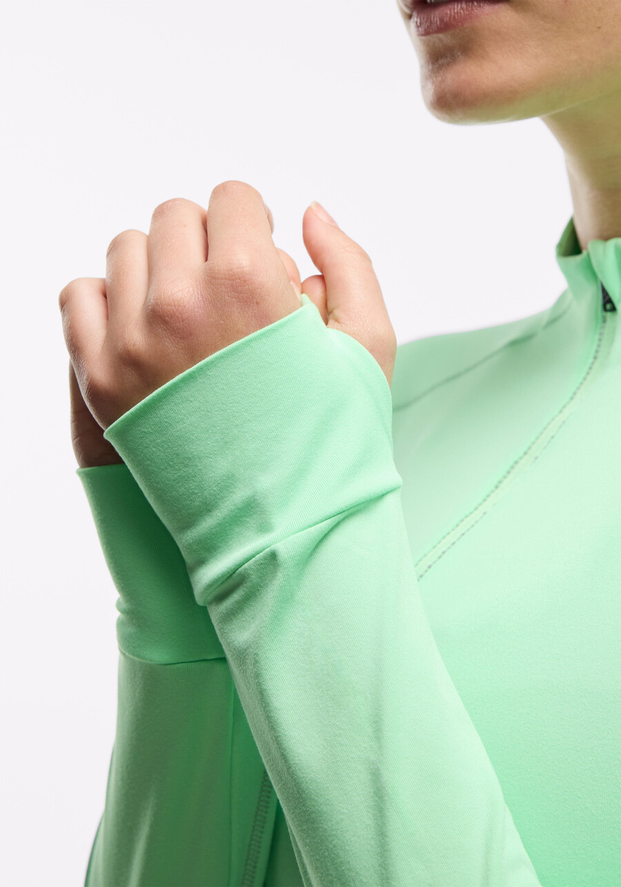 active brushed jersey ¼ zip