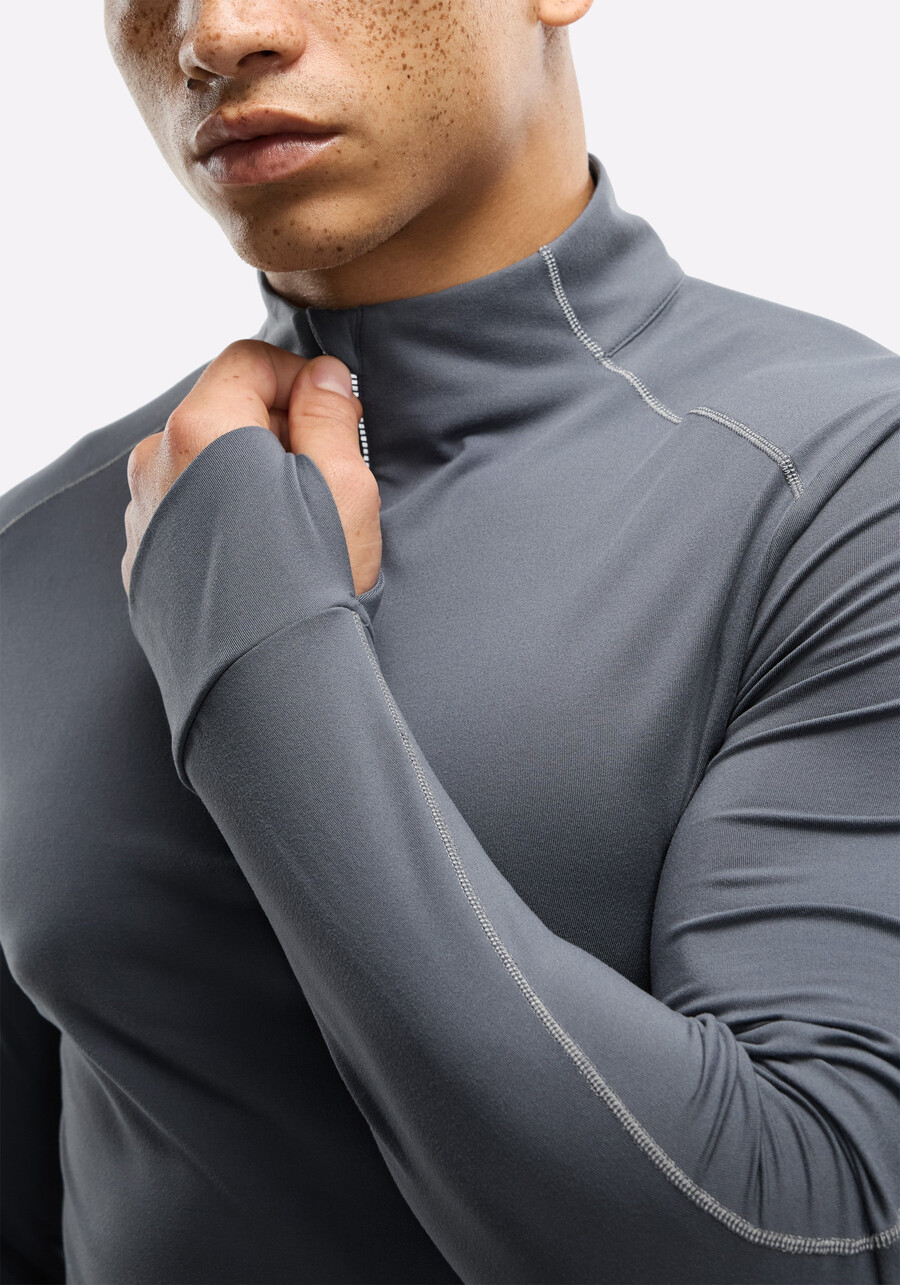 active brushed jersey ¼ zip
