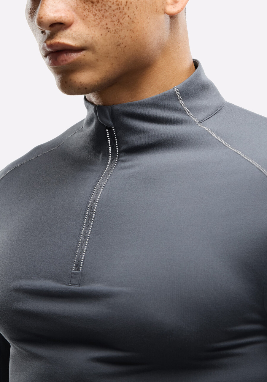 active brushed jersey ¼ zip
