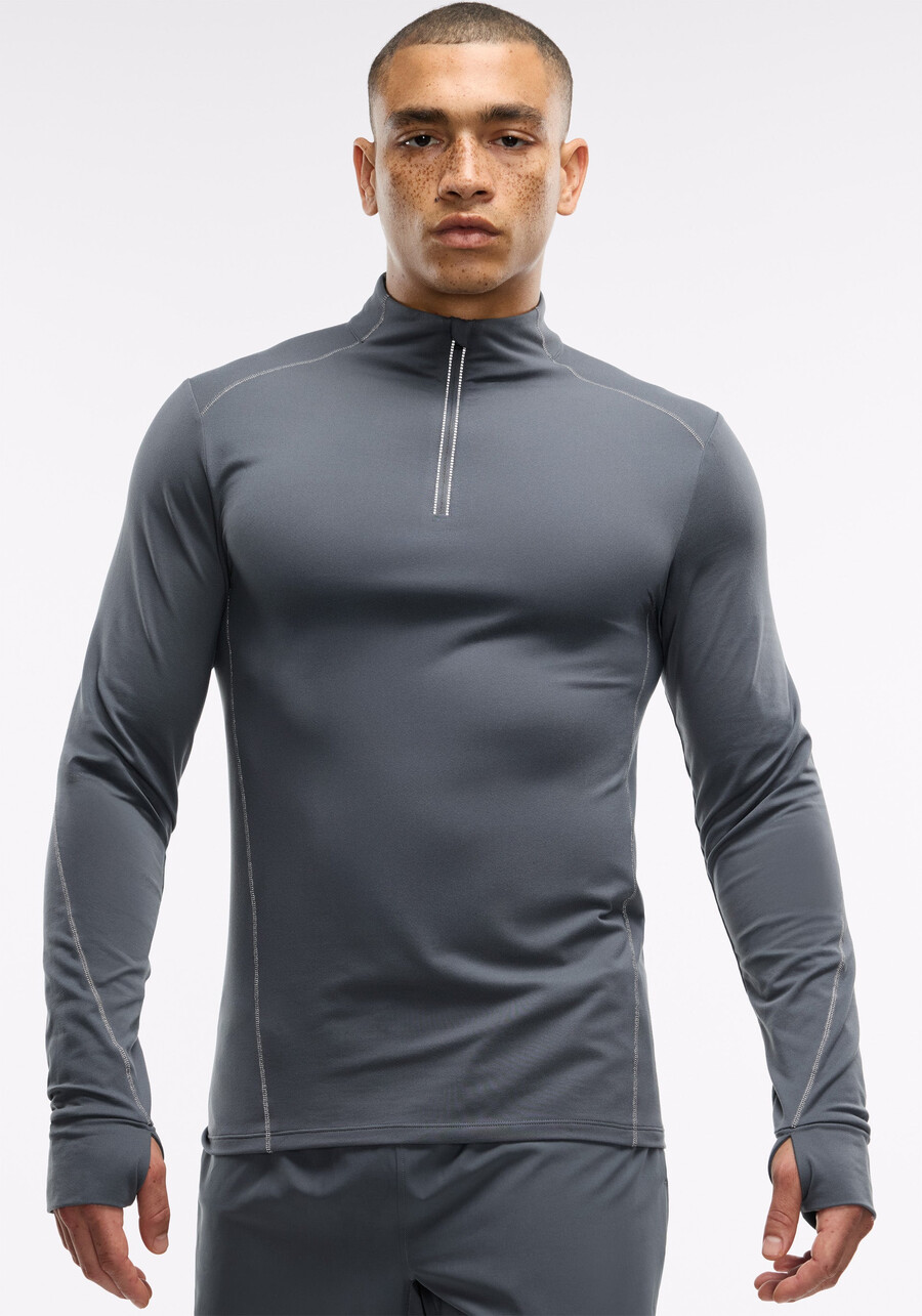 active brushed jersey ¼ zip