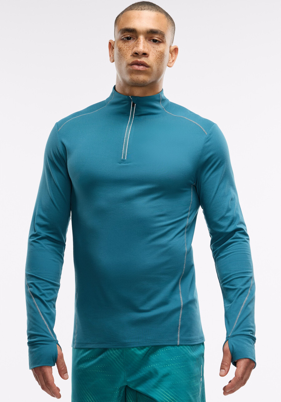 active brushed jersey ¼ zip