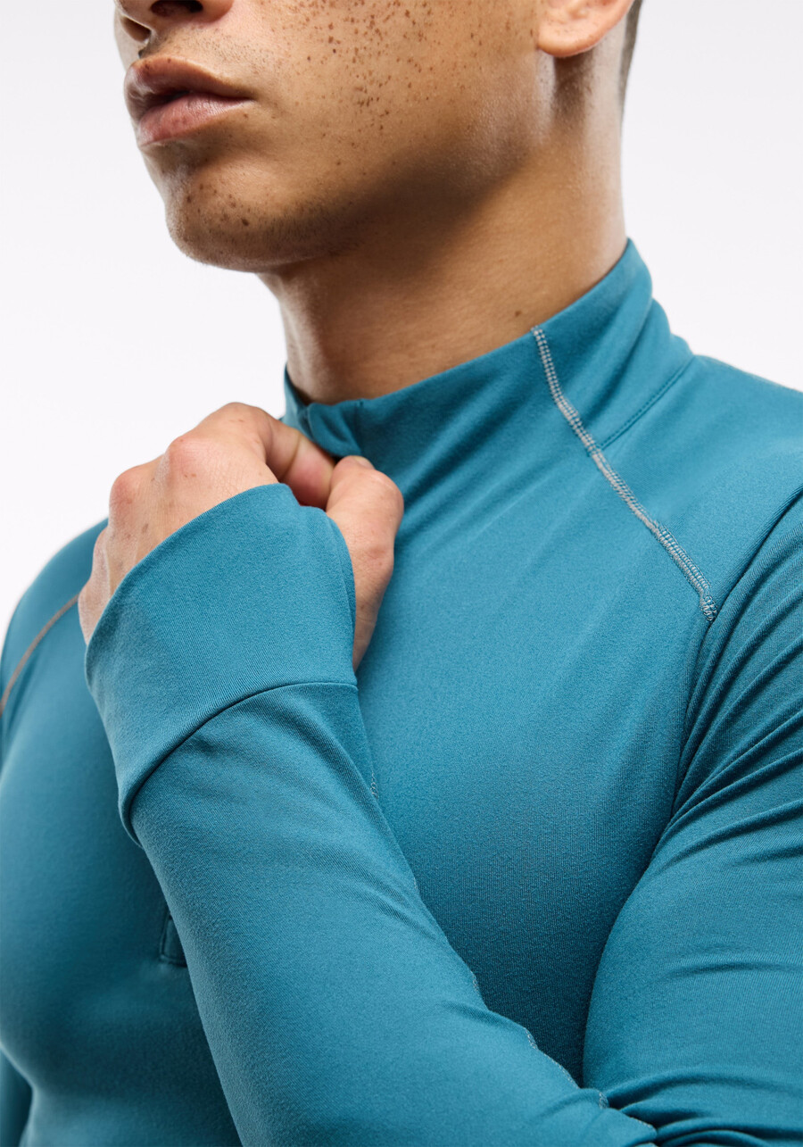 active brushed jersey ¼ zip