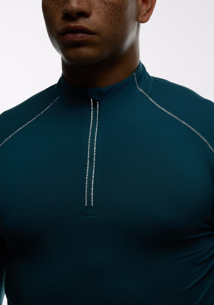 active brushed jersey ¼ zip