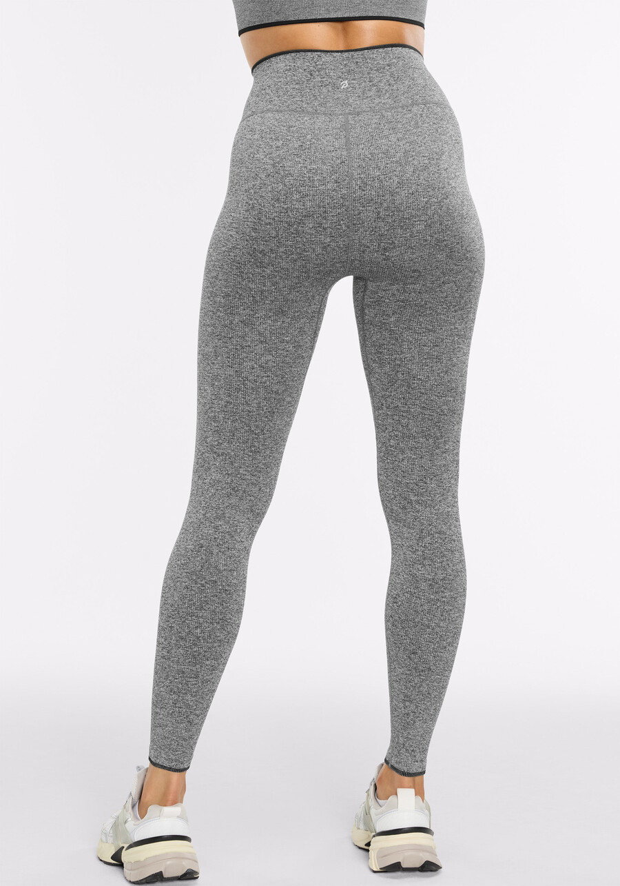 melange micro rib seamless leggings