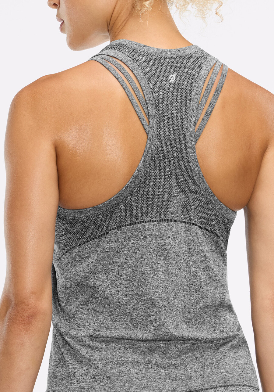 nahtloses melange-tanktop