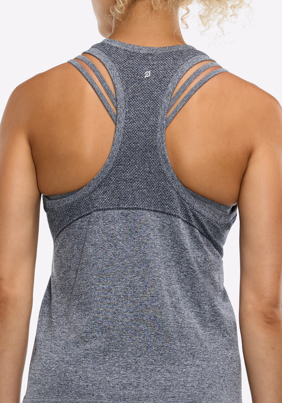 nahtloses melange-tanktop