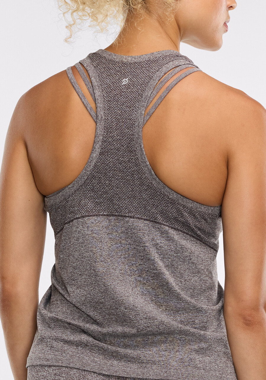 nahtloses melange-tanktop