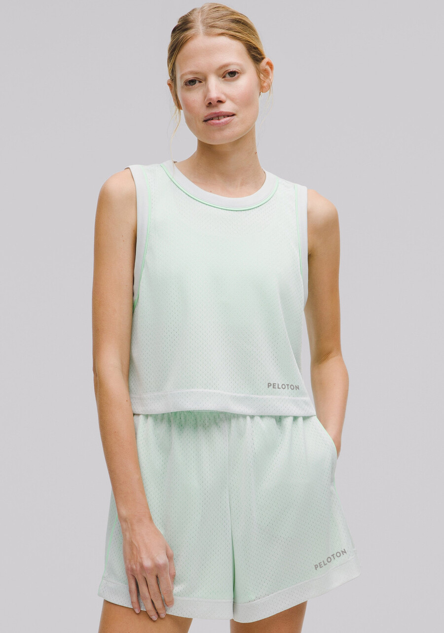 wendbares tanktop aus doppellagigem mesh