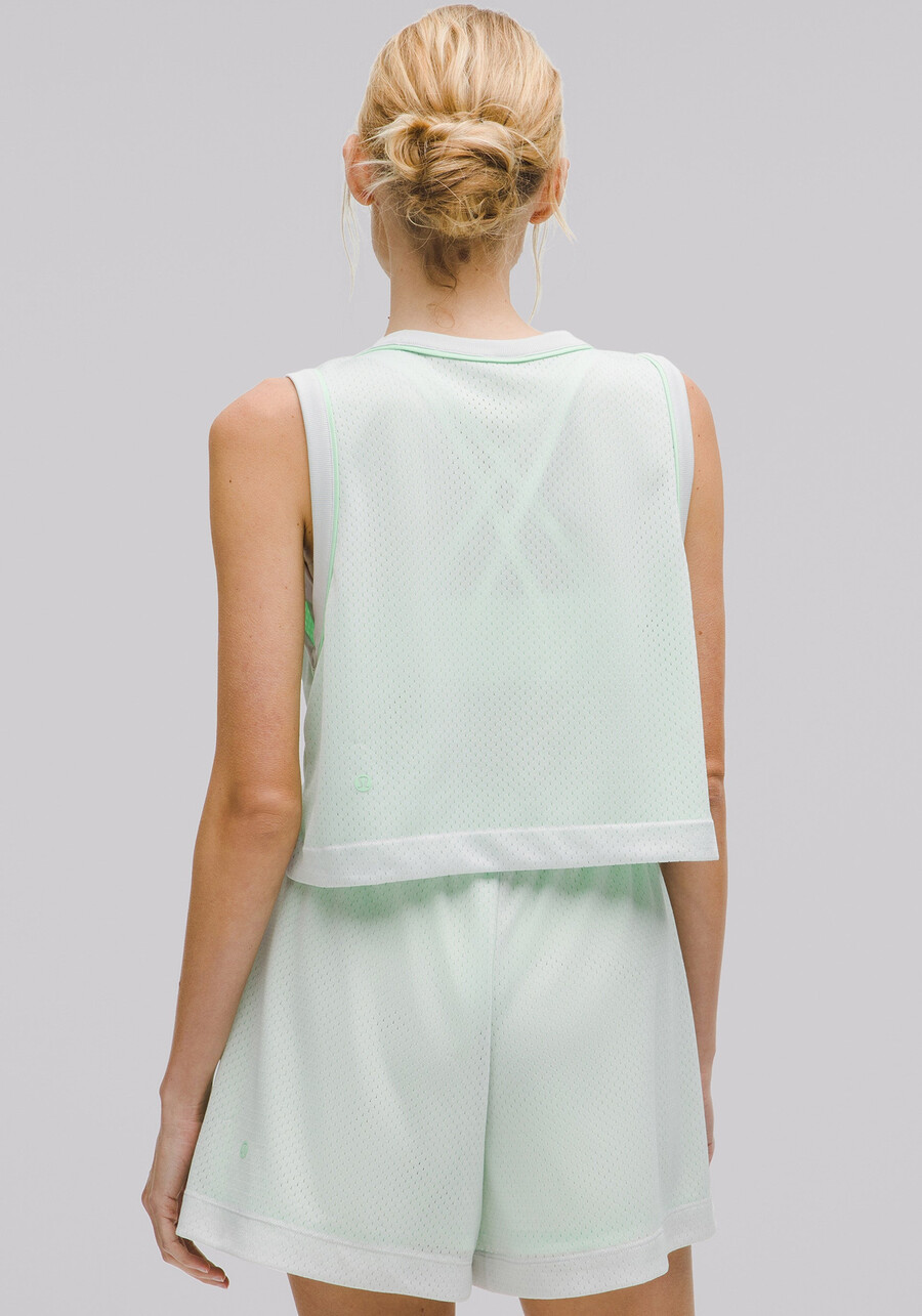 wendbares tanktop aus doppellagigem mesh