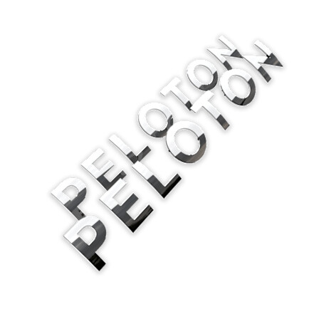 bike peloton logo aufkleber-set