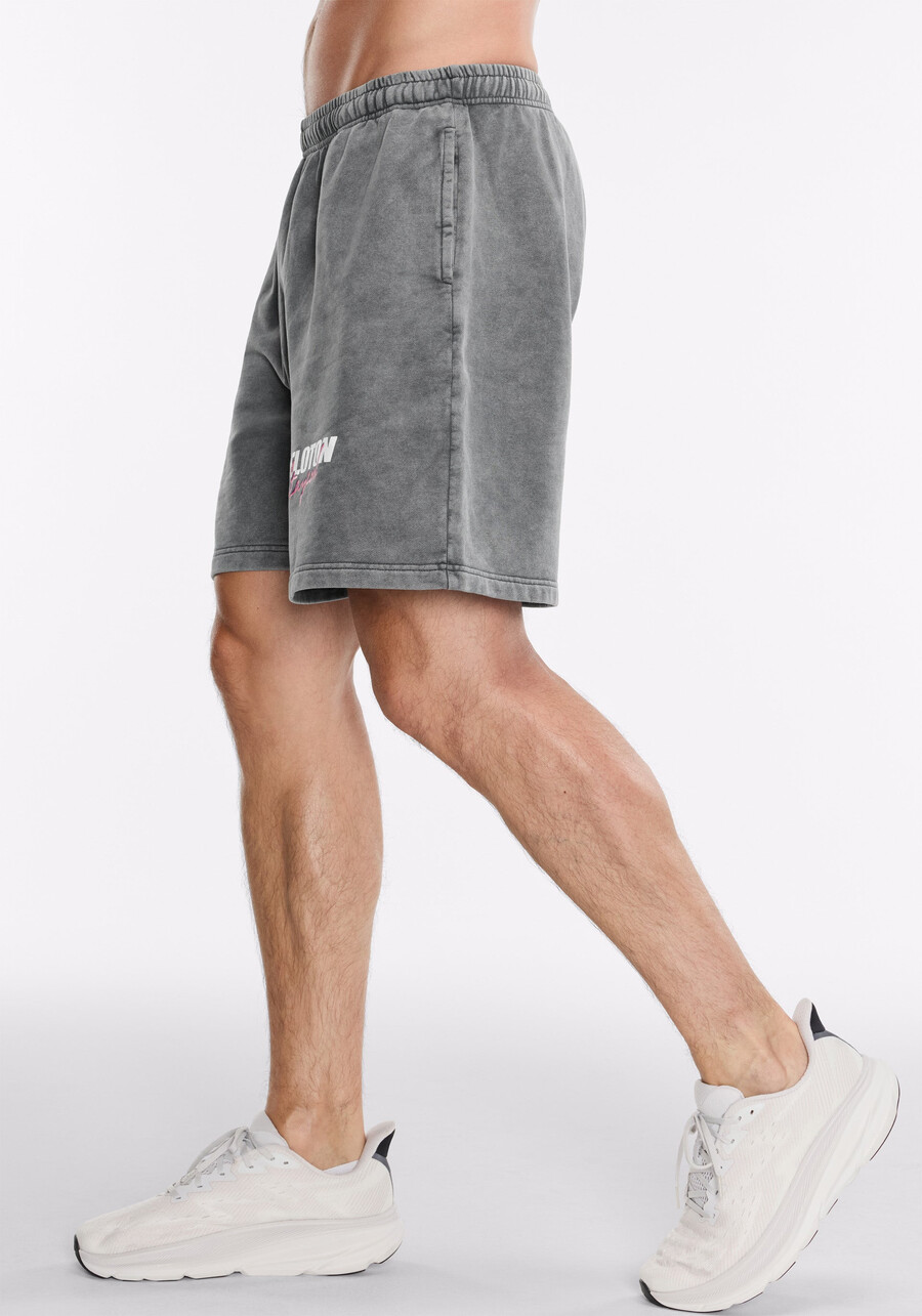 peloton x staycool acid wash logo shorts