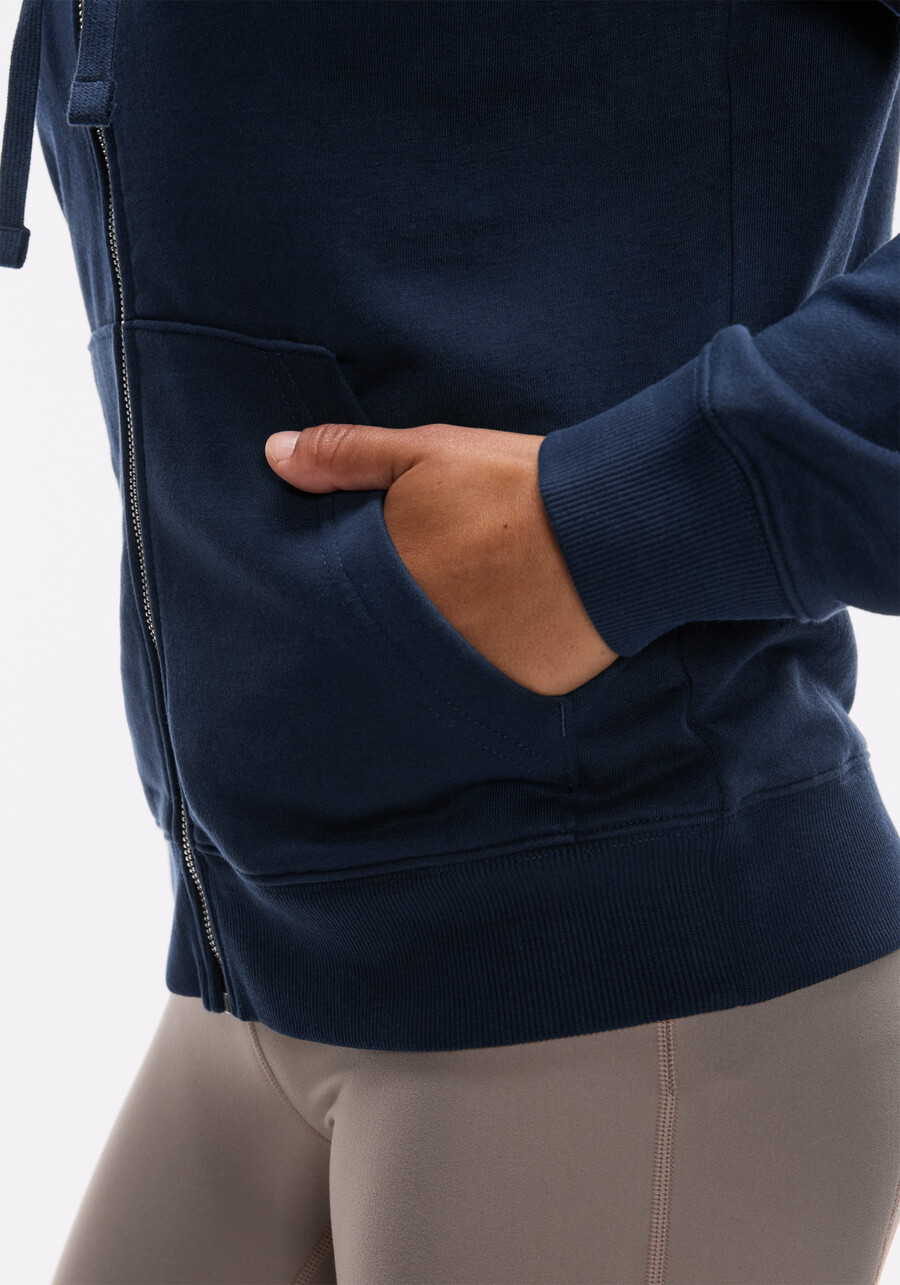 fleece-fleece mit durchgehendem reißverschluss