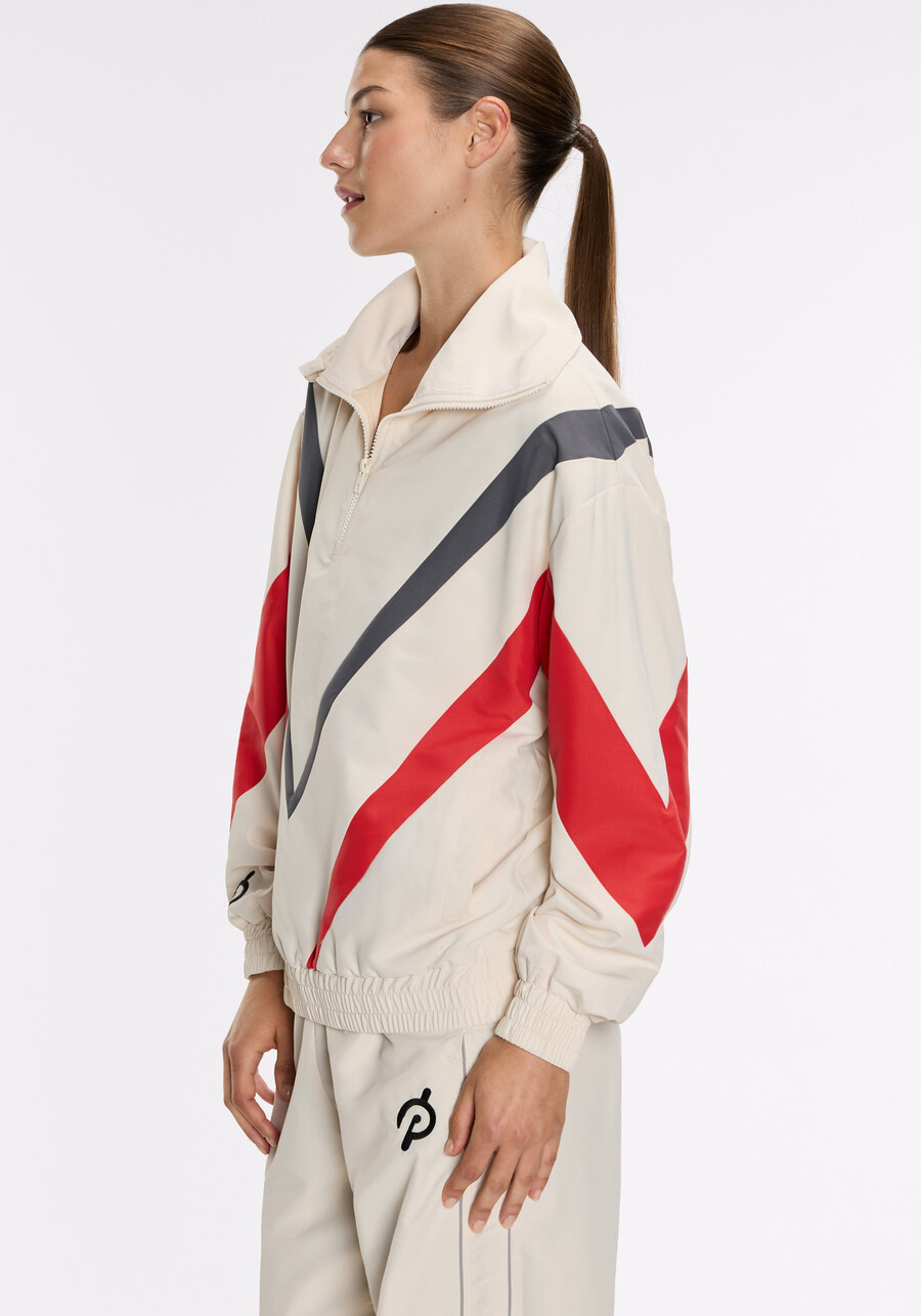 colorblock ripstop chevron ¼ zip