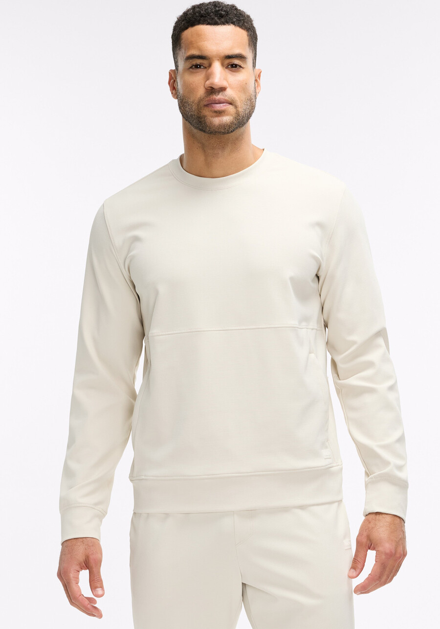 tech ottoman sweatshirt mit reißverschlusstasche