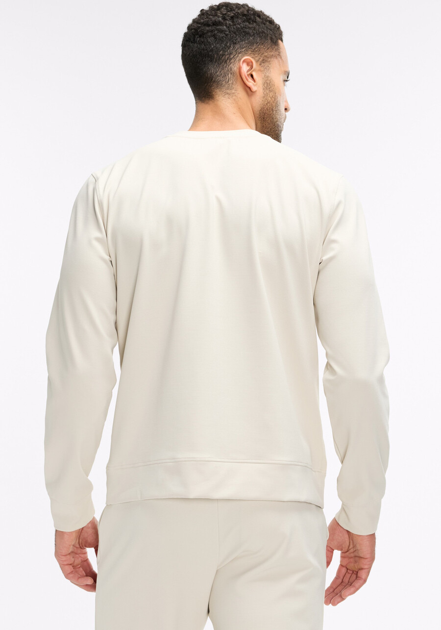 tech ottoman sweatshirt mit reißverschlusstasche