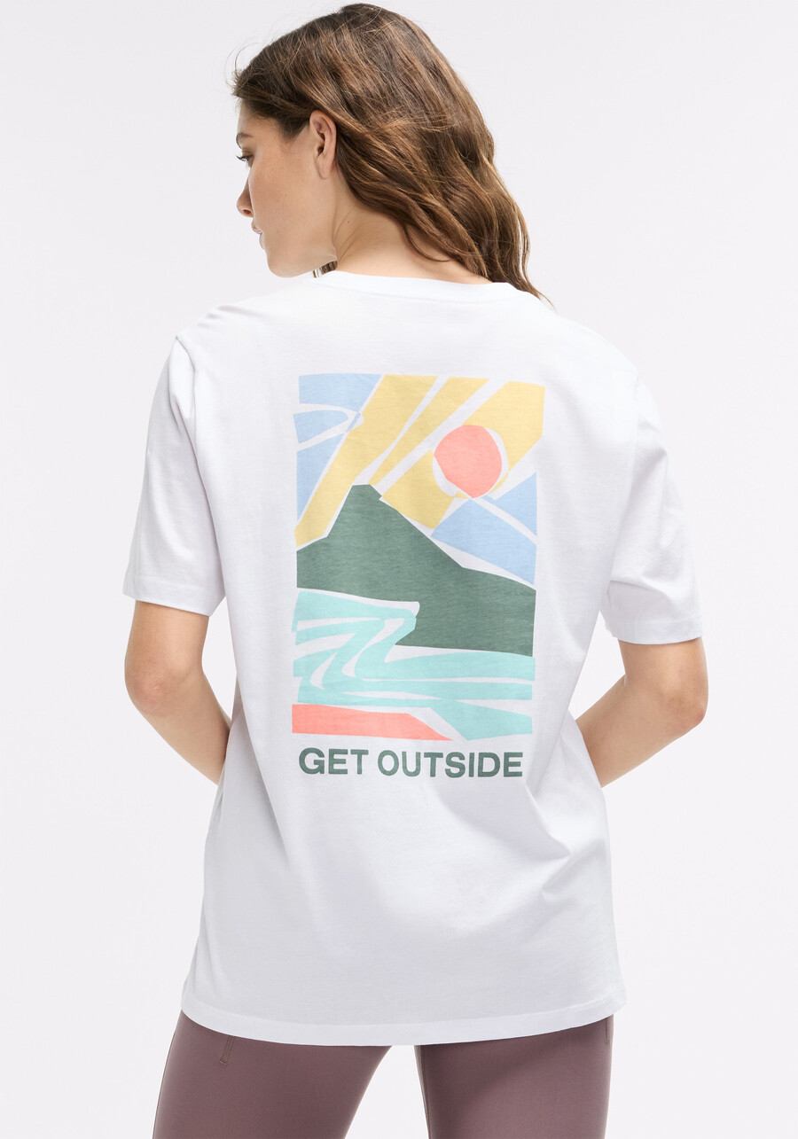baumwoll-t-shirt mit grafik